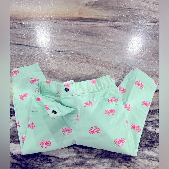 Toddler Carters Bottoms- Mint Color with Bicycle pattern- Size 18MO - Picture 2 of 5